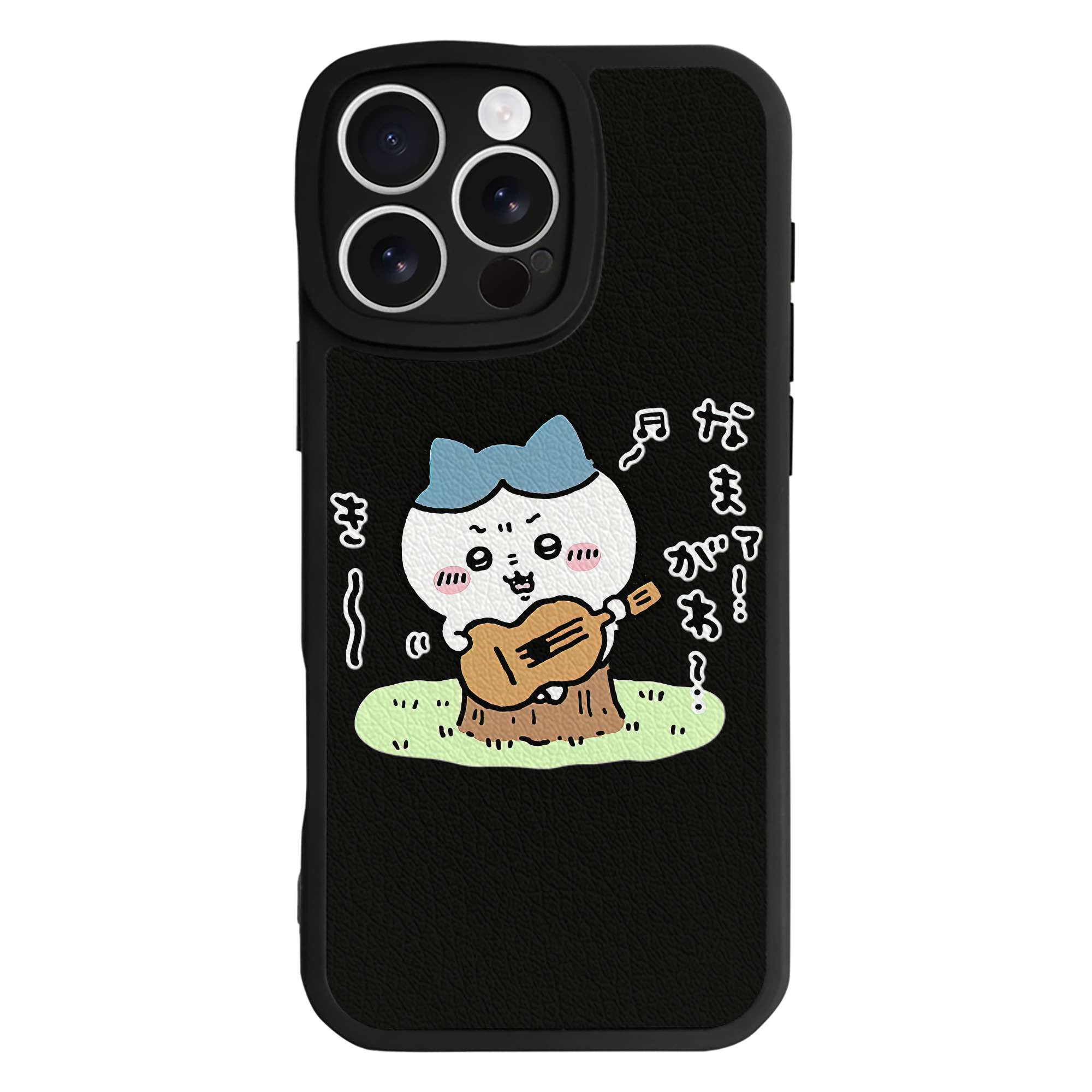 （画像用） ちいかわ ハチワレ Chii-kawa hachiware 【iPhone 16シリーズ対応】シリコンスマホケース（レザー調） 材質：シリコン